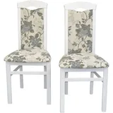 HOFMANN LIVING AND MORE Esszimmerstuhl, (Set), 2 St., Webstoff-Polyester, beige