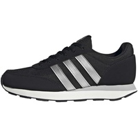 adidas Run 60s 3.0 Lifestyle Running Shoes Sneaker, Core Black/Silver/Core White, 38 2/3
