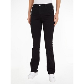 Tommy Hilfiger Bootcut-Jeans mit Bügelfalten schwarz 32
