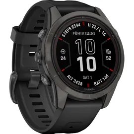 Garmin fenix 7S Pro Sapphire Solar schwarz/carbongrau