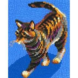 Stick it Steckpuzzle Tigerkatze, 2600 Puzzleteile, Bildgröße: 26 x 33 cm