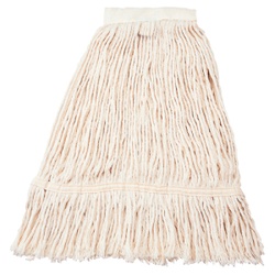VERMOP Aquva Robbe Wischmopp, mit Band, Hochwertiger Mopp mit reiner Baumwollqualität, 400 g