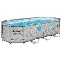 BESTWAY Power Steel Frame Pool oval 549 x 274 x 122 cm
