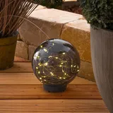 esotec Solarkugel Kyran ⌀20cm 30 LEDs Gartenkugel Glühwürmchen wetterfest 102880