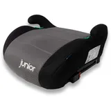 PETEX Auto-Kindersitzerhöhung mit Isofix - Max Plus, i-Size ECE R129, ca. 7 bis 12 Jahre, für Körpergröße von 125 bis 150 cm, Sitzerhöhung, grau