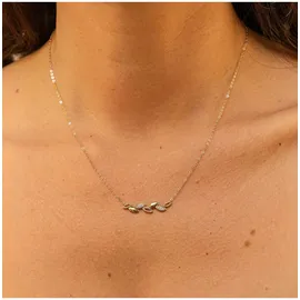 Fascination by Ellen K. Collierkettchen 375 Gold mit 6x Zirkonia weiß Gelb
