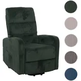 Mendler Fernsehsessel HWC-K62, Relaxsessel TV-Sessel Liege, Liegefunktion Aufstehhilfe, Metall Stofff/Textil Cord ~