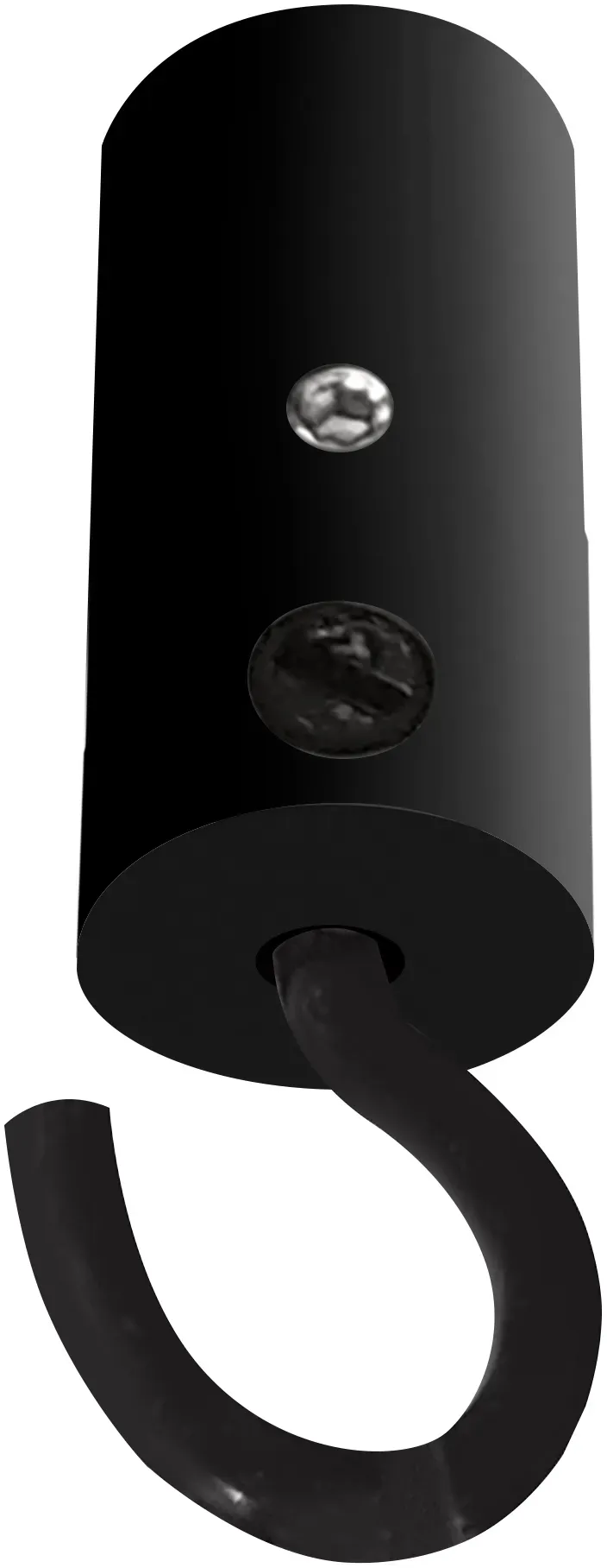 qles DSH0403 Decken-Stick mit Haken, für Merten System-M, Schwarz matt