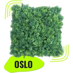 OLSO | Premium Mooswand grün Wald | Gastronomie künstliches Moos Wandmontage | Wandbehang Pflanzenwand Terrasse Praxis