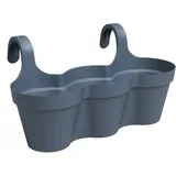 Artevasi artevasi© Capri Triple Balkonkasten Taubenblau 54 cm zum Einhängen - Kunststoff