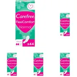 Carefree Slipeinlagen FlexiComfort Normal ohne Duft, flexible & ultradünne Slipeinlagen für ein langanhaltendes Frischegefühl, Größe Normal, 44 Stück (Packung mit 5)