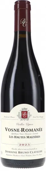 Vosne-Romanée Les Hautes Maizières Vieilles Vignes AOC Bruno Clavelier 2023 BIO