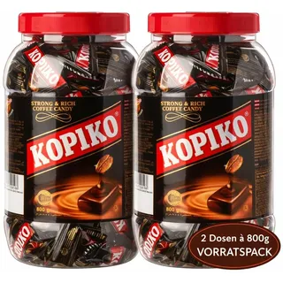 (18,74 EUR/kg) Kopiko Kaffee Bonbons Multipack 2x 800g