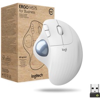 Logitech Ergo M575 for Business, grauweiß, Logi Bolt, USB/Bluetooth