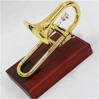 Blechblasinstrumente Trompete Trompete Piccolo-Posaune In Goldlackierter Bb/A-Piccolo-Posaune