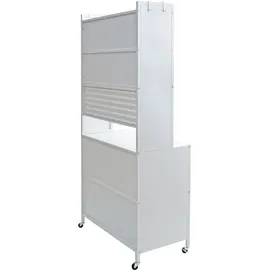 Mendler Küchenschrank HWC-O53 175 x 80 x 42 cm Weiß