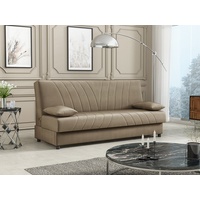 MIRJAN24 Schlafsofa Zoe, mit Bettkasten und Schlaffunktion, Couchgarnitur, Wohnlandschaft, Sofagarnitur beige