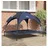 vidaXL Hundekorb Erhöhtes Hundebett XL 100 x 80 cm marineblau