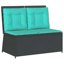 vidaXL Gartenbank 220 x 0 x 0 cm Schwarz