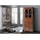 Massivmoebel24 Vitrine Akazie 80 x 50 x 195 cm Braun