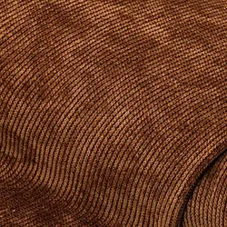 Strickstoff aus Chenille-Garn, braun