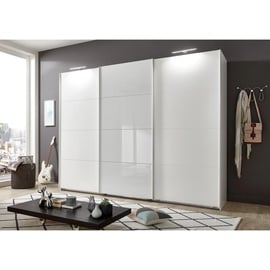 WIMEX Schwebetürenschrank »Ernesto«, mit farbigen Glaselementen weiß - 270x210x65 cm