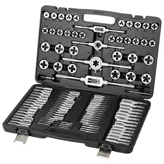 Vevor Gewindeschneider Set Maschinengewindebohrer 110-teilig inkl. 35 x Gewindebohrer + 35 x Stanzformen
