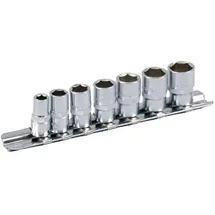 PROJAHN 1/4'' Stecknuss Satz auf Schiene 7teilig''