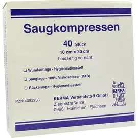 KERMA Verbandstoff GmbH Saugkompressen 10 x 20 cm 40 St.