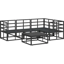 vidaXL Garten-Lounge-Set 5-tlg. schwarz