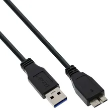 InLine USB-A auf Micro B 1 m Schwarz