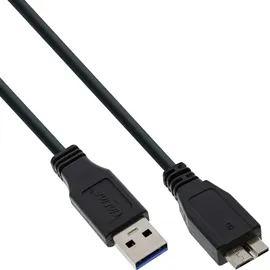 InLine USB-A auf Micro B 1 m Schwarz