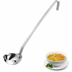 Westmark Schöpfkelle Pro – Kleine Edelstahl Suppenkelle für die Profi-Küche– Schöpflöffel für Saucen, Dressings & Co – Silber, Ø 8 cm, 125 ml