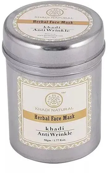 Natürliche Anti-Falten-Gesichtsmaske (50 g), Kräuter-Gesichtsmaske Anti-Falten, Khadi Natural