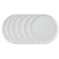 Thomas Porzellan Geschirr-Set Trend weiss Pizzateller 32 cm Set6, Porzellan weiß