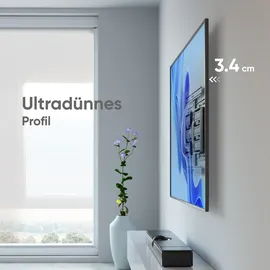 ONKRON Wandhalterung für 32-90 Zoll bis 50 kg, Schwarz