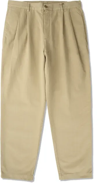 Stan Ray Twill Double Pleat Chino Beige