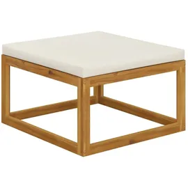 vidaXL Hocker 68 x 68 x 29 cm cremeweiß 1 St.