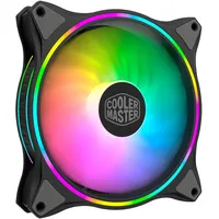 Cooler Master MasterFan MF140 Halo ARGB - Adressierbares RGB-Design mit Beleuchtungsringen, Gehäuse & Kühlung, Hybrid-Lüfterblätter mit Smart-Sensor und Vibrationsdämpfungsrahmen - 140 mm