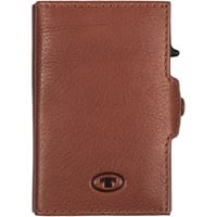 Tom Tailor Jemy Damen Kreditkartenetui Card Slider Leder Mittelgroß Cognac Braun