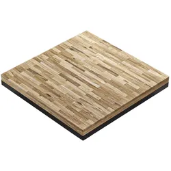 MASSIV-STEEL | Bistro Massiv Tischplatte | 80x80cm | Eiche