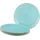 CreaTable Pizzateller Vintage Nature 33 cm Blau/Türkis 4er Set