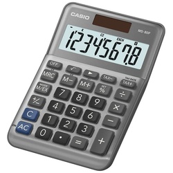 Casio MS-80F Taschenrechner Desktop Einfacher Taschenrechner Grau
