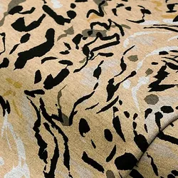 Romanit-Jersey "Animal-Print", natur-color