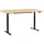 Beliani Schreibtisch Elektrisch höhenverstellbar DESTINAS Schwarz / Hellbraun 180 cm 72 cm