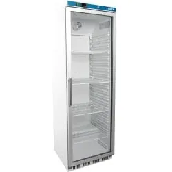 Saro Lagerkühlschrank mit Glastür - weiß, Modell HK 400 GD