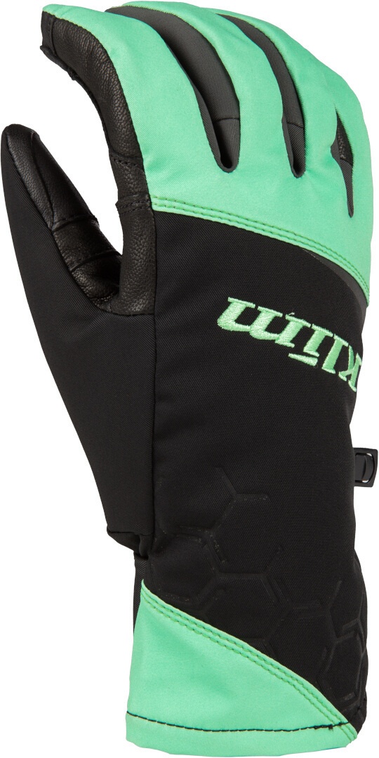 Klim Bombshell Dames Sneeuwscooter Handschoenen, zwart-groen, M Voorman