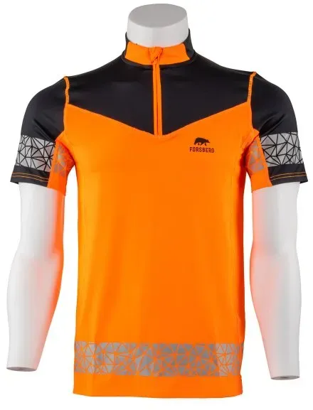 FORSBERG Torke Funktionsshirt kurzarm  / orange/schwarz / M