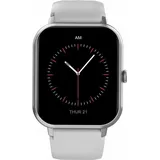 dcu advance tecnologic Curved Glass Pro BT 46 mm Kunststoffgehäuse grau Silikonarmband grau One Size