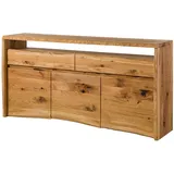 Massivmoebel24 Sideboard 191 x 96 x 45 cm Natur geölt / Beige